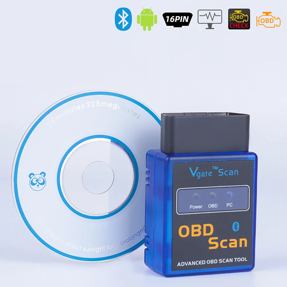 

ELM327 Bluetooth OBD2 Scanner V2.1 ELM 327 OBD 2 Car Diagnostic Tool ELM327 Auto Code Reader Diagnostic Tool Car OBD II Scanner