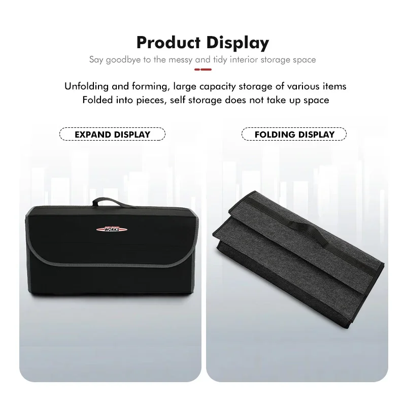 Фетровый ящик для хранения багажника автомобиля органайзер путешествий чехол