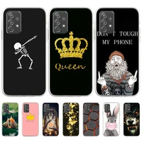 soft tpu case for samsung a73 5g case silicon cover samsung galaxy a71 a70 a72 a9 a6 plus 2018 funda funny back coque shockproof