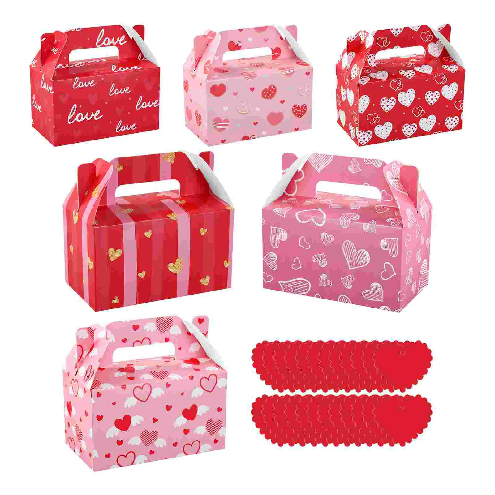

24pcs Treat Boxes with Handles Donut Goodie Bags Cookie Bags for Gift Giving Goodie Boxes Party Favors Boxes