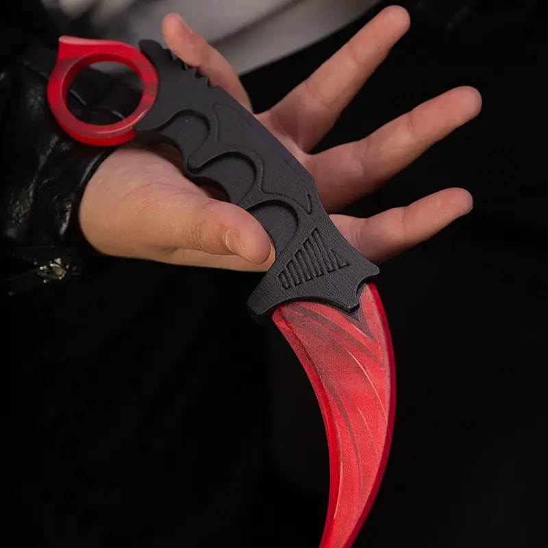 Toy weapon Geekroom wooden knife kerambit standoff 2 children's weapons a toys for boy gift the dagger children claw tricks training V2 |