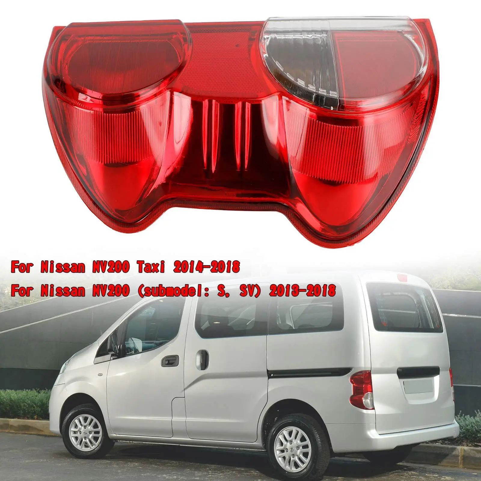 Линза заднего фонаря левого с лампочками(а) 12815326 Для Nissan NV200 2013-18