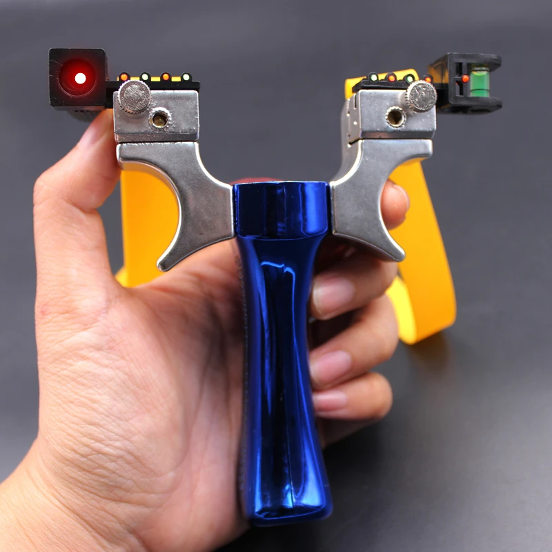 

High-quality High-power Outdoor Hunting Laser Slingshot Thickened Flat Rubber Band Jungle Athletic Shooting Training Kids Toys