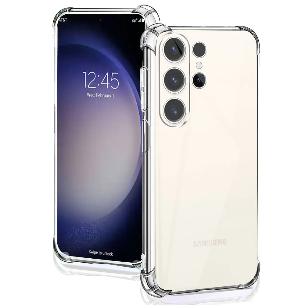 Противоударный Прозрачный чехол для Samsung S22 S23 S21 S20 U1tra s8 S9 s10 S20 S21 S22 S23 P1us