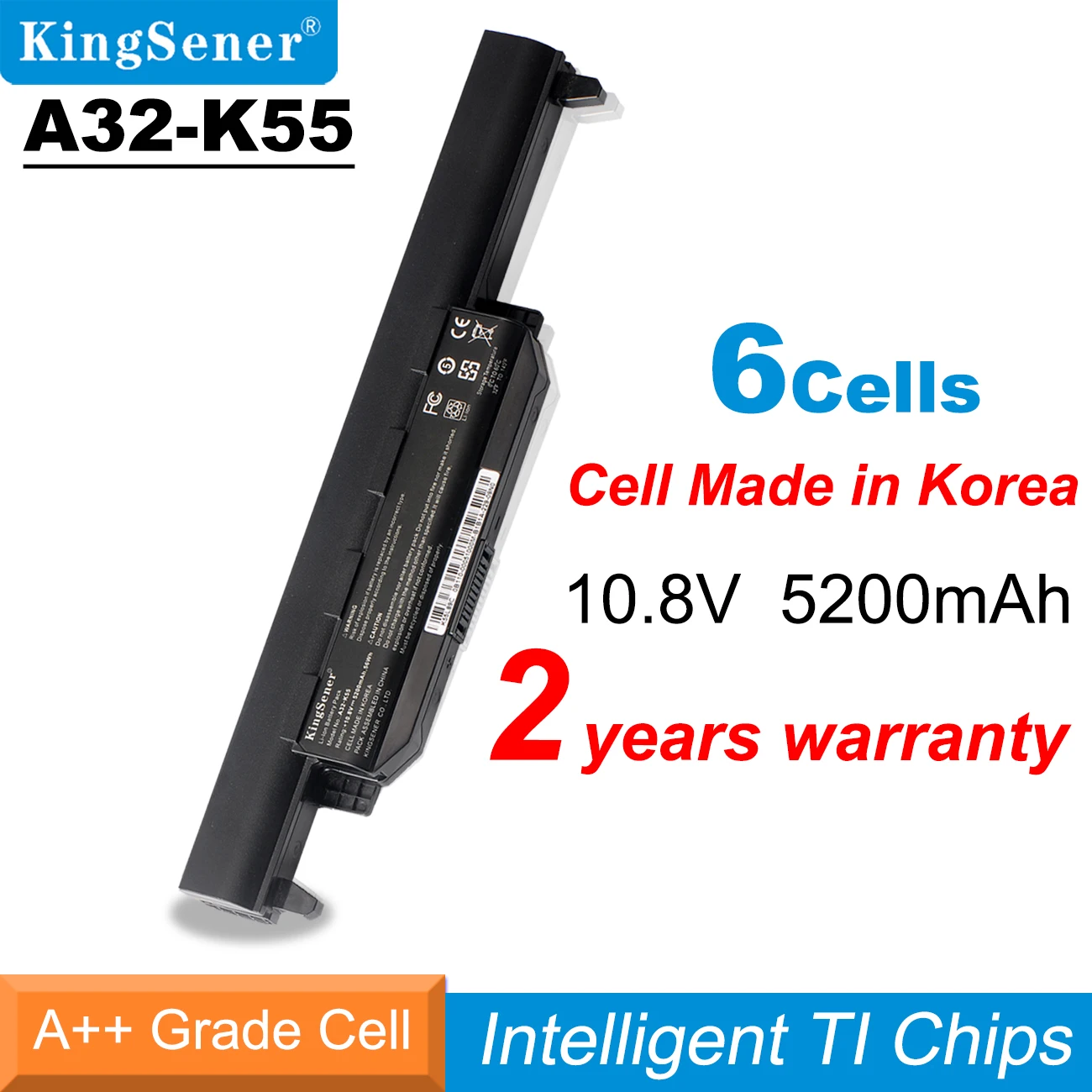 Bateria do Portátil Asus X45 X45a X45c X45v X45u X55 X55a X55c X55u X55v X75 X75a X75vd U57 U57a U57vd Kingsener-a32-k55