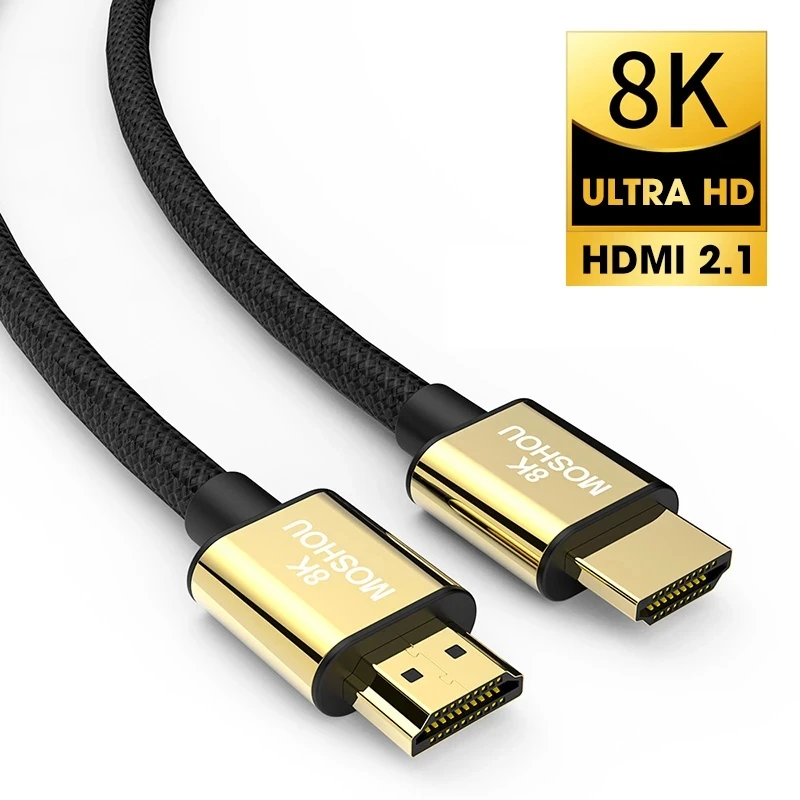 Кабель MOSHOU HDMI 2 1 8K/60 Гц 4K/120 48 Гбит/с HDCP2.2 кабель для PS4 сплиттер переключатель аудио