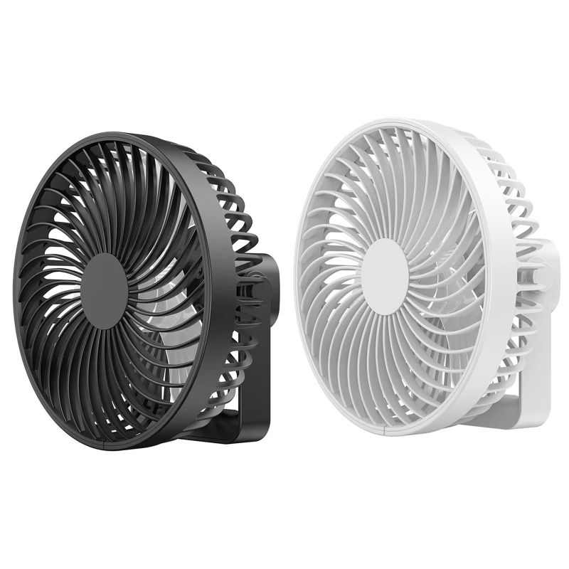 

2000mAh Timing Ceiling Fan USB Rechargeable 6.5inch Canopy Fan with Hook for Summer Outdoor Activities Hiking Climbing