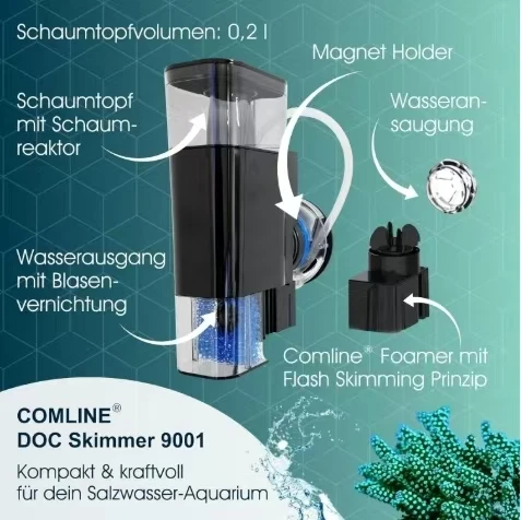 Фото Tunze Comline DOC Skimmers 9001/9001DC/9004/9004DC Моторы с постоянным магнитом, управляемые микропроцессором для аквариума №2