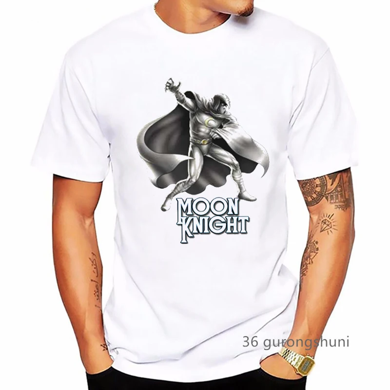 

2022 New Hot Sale Men t-shirt Funny Moon Knight tshirt Anime Graphics Men's t shirt Summer Casual Men's Short Sleeve Shirt Tops
