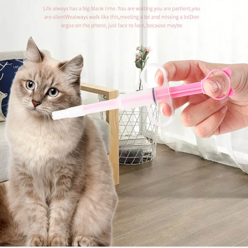 

1PC Pet Medicine Syringe Tablet Pill Gun Piller Push Dispenser Medicine Water Milk Syringe Dog Cat Puppy Feeder Kit
