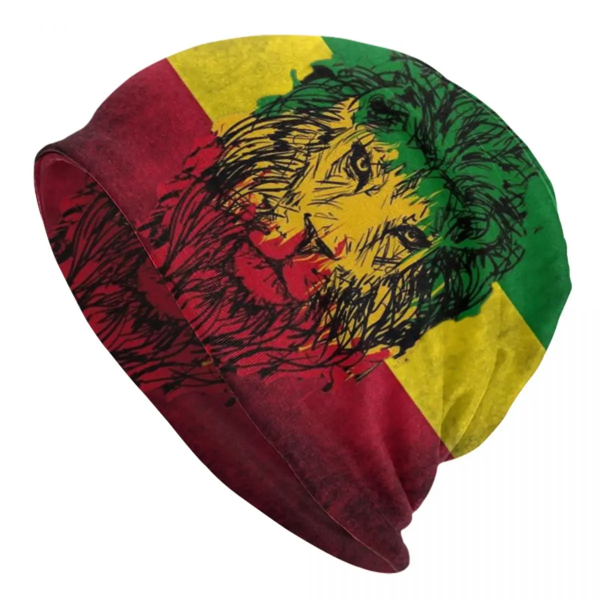 

Lion Of Judah Rasta Jamaican Reggae Beanie Cap Unisex Winter Bonnet Knit Hats Outdoor Ski Rastafarian Art Skullies Beanies Caps