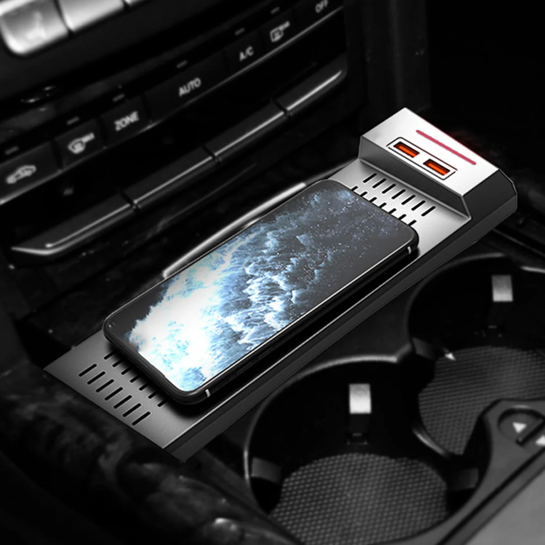 

15W Fast Wireless QI Charger Phone Charger Charging Case for Mercedes Benz W212 E Class 2010-2015