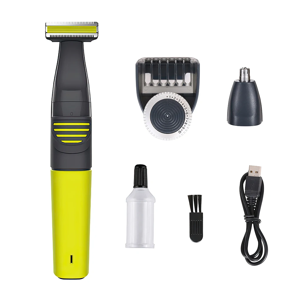 

Многофункциональный триммер для волос в носу, электрические машинки для стрижки волос с USB, перезаряжаемая бритва, профессиональный мужско...