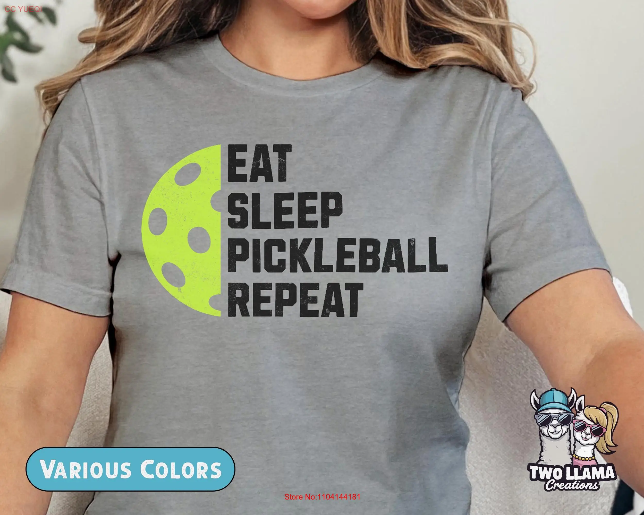 Футболка Eat Sleep Pickleball с повторением фанатская спортивная одежда для любителей