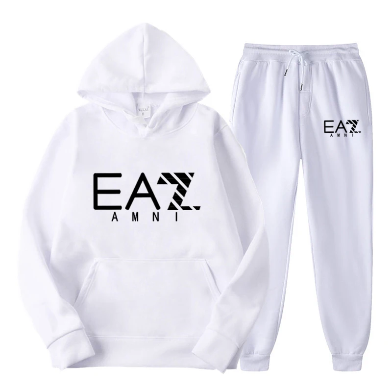 

Autumn/Winter Mens Tracksuit Suit Hoodie + Sports Pants 2-Piece 10 Colors Casual Fitness Jogging Sportswear Suit Men's Clothing