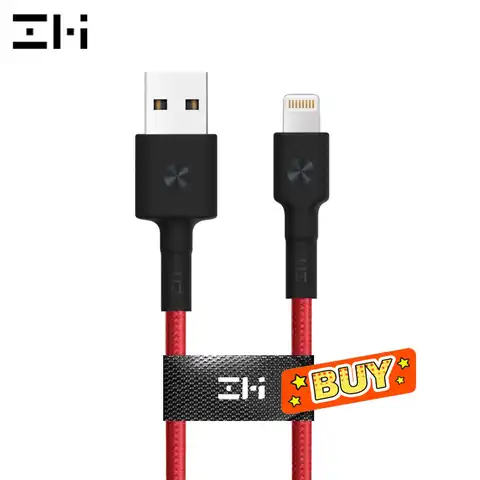 USB-кабель ZMI 1 м для iPhone 13 12 11 Pro Max XR XS 8 iPad, кабель для быстрой зарядки и передачи данных для Lightning, сертифицированное MFi зарядное устройство для ...