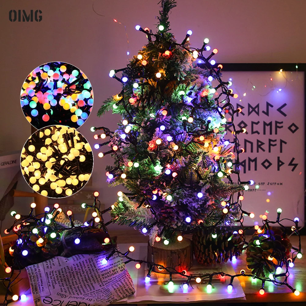 

250/500 LED Waterproof Light String 8 Mode Fairy Lights Garland Home Bedroom Garden Wedding Christmas Holiday Party Decoration