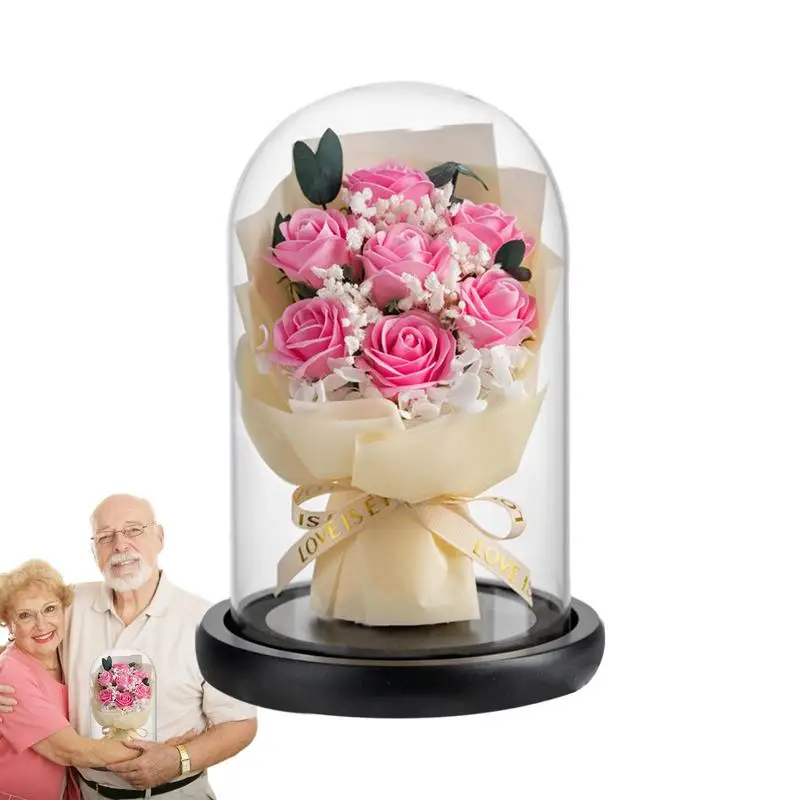 

Rose In Glass Dome Mothers Day Rose Gifts Unique Love Gifts For Mom Wife Women Grandma Rose Gifts On Birthday Mother's Day