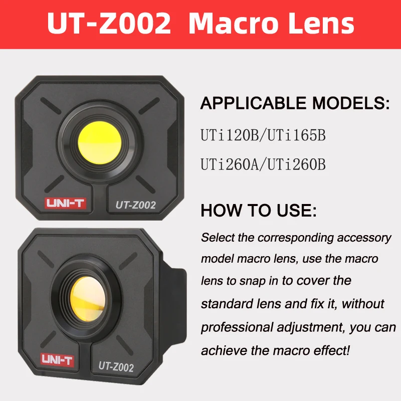 

UNI-T UTZ002/UTZ003 Инфракрасная тепловизионная камера Тепловизионная камера с макрообъективом для ремонта печатных плат