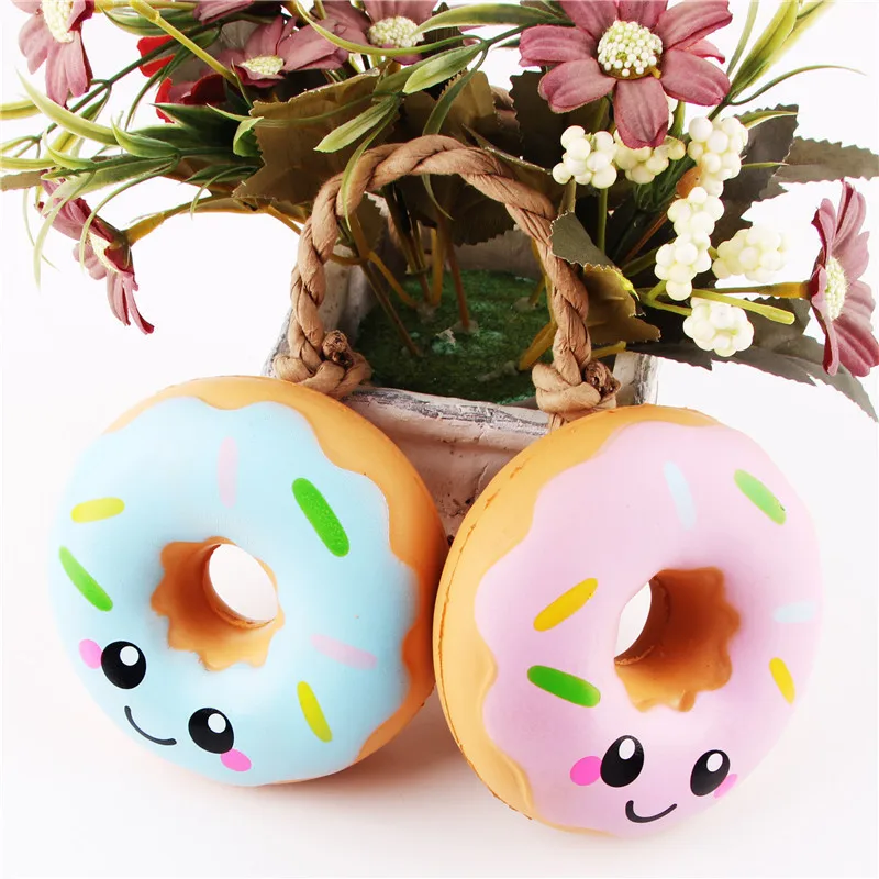 

2022 Donuts Squeeze Toys 10cm Lovely Doughnut Cream Scented Squishy Slow Rising Squeeze Toys Collection Sweet Smelling