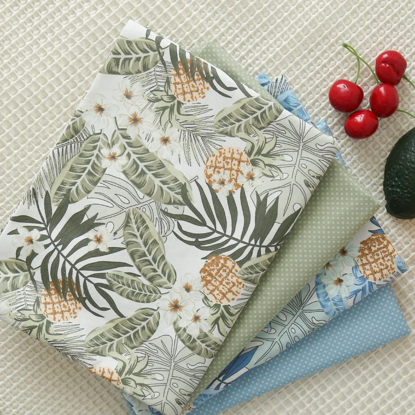 Syunss новый лист ананас Точка Печать Diy Лоскутная Ткань для одеял детские кроватки
