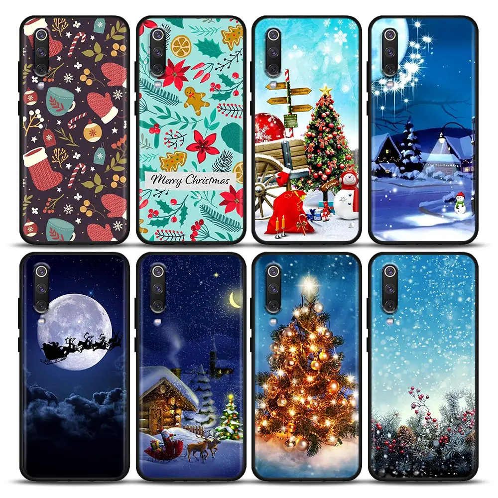 

Merry Christmas Fundas Coques Phone Case for Xiaomi A2 8 9 SE 9T 10 10T 10S CC9 CC9E Note 10 Lite Pro 5G Case Capa Para Shell