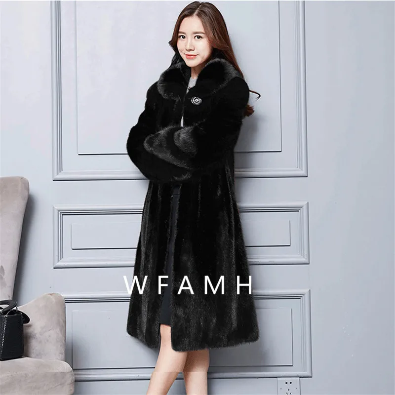 New Women's Winter Coat 2022 Coats Woman Winter 2022 Fur Mink Fur Thick Winter High Street Other Slim Real Fur Coats