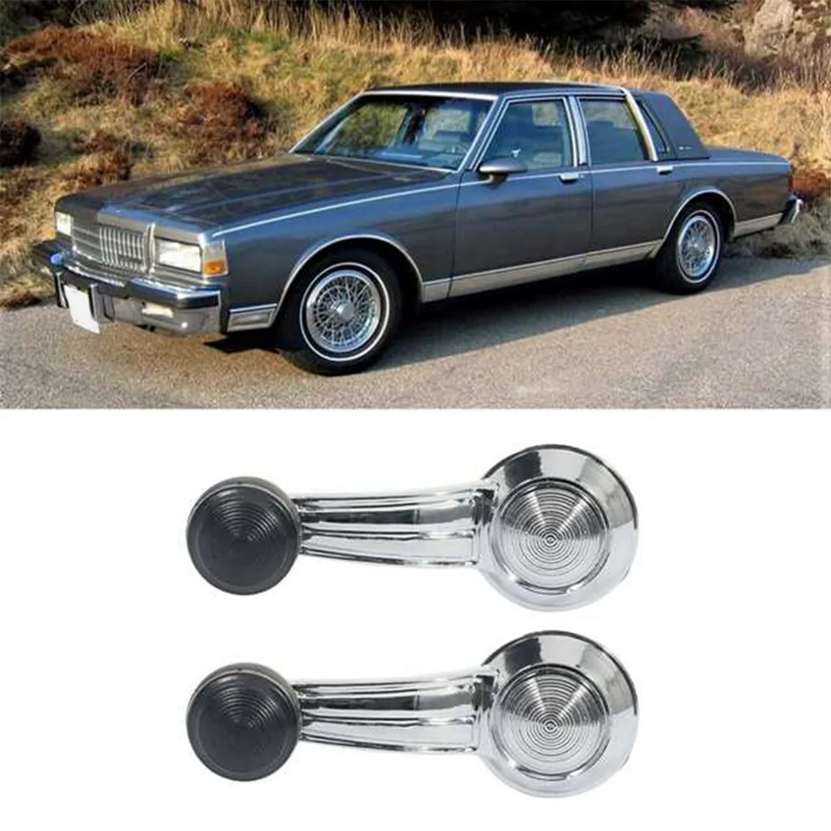 Набор из 1 пара хромированных дверных оконных рукояток для Pontiac Cadillac Chevy Olds Buick 1732326