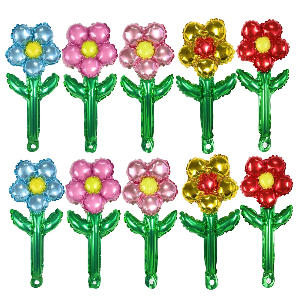 

Воздушный шар из фольги с цветком 17×40 см