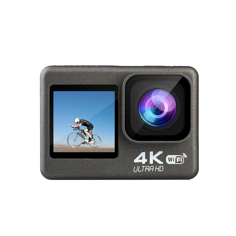 

Action Camera HD Smooth Real 4K with WiFi Mobile Phone Control Waterproof Sports Dual Screen Touch Camera Action Camera