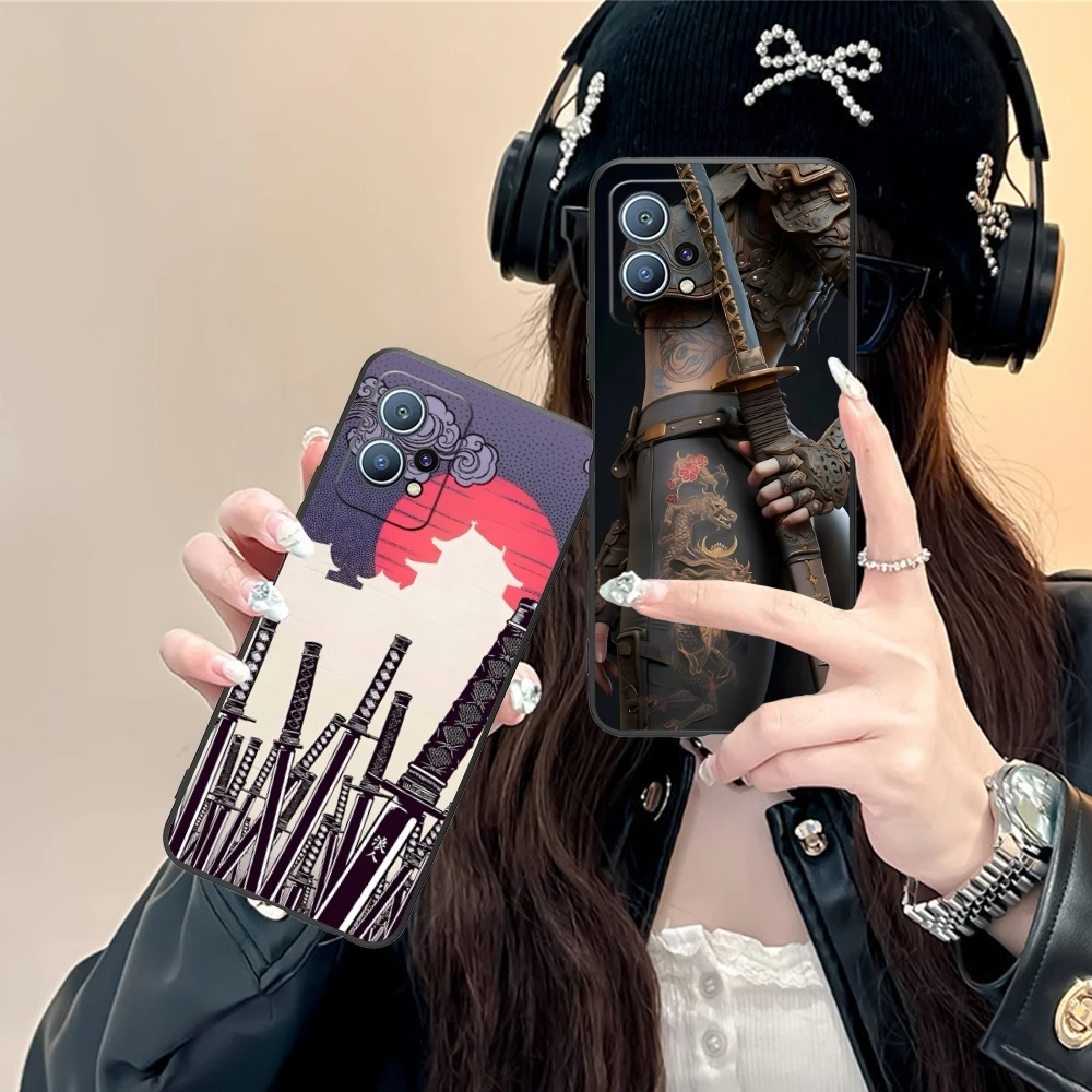 Чехол для мобильного телефона С Катаной Самураем ронином Huawei P60 P50 P40 P30 P20 P10 P9 P8 Pro