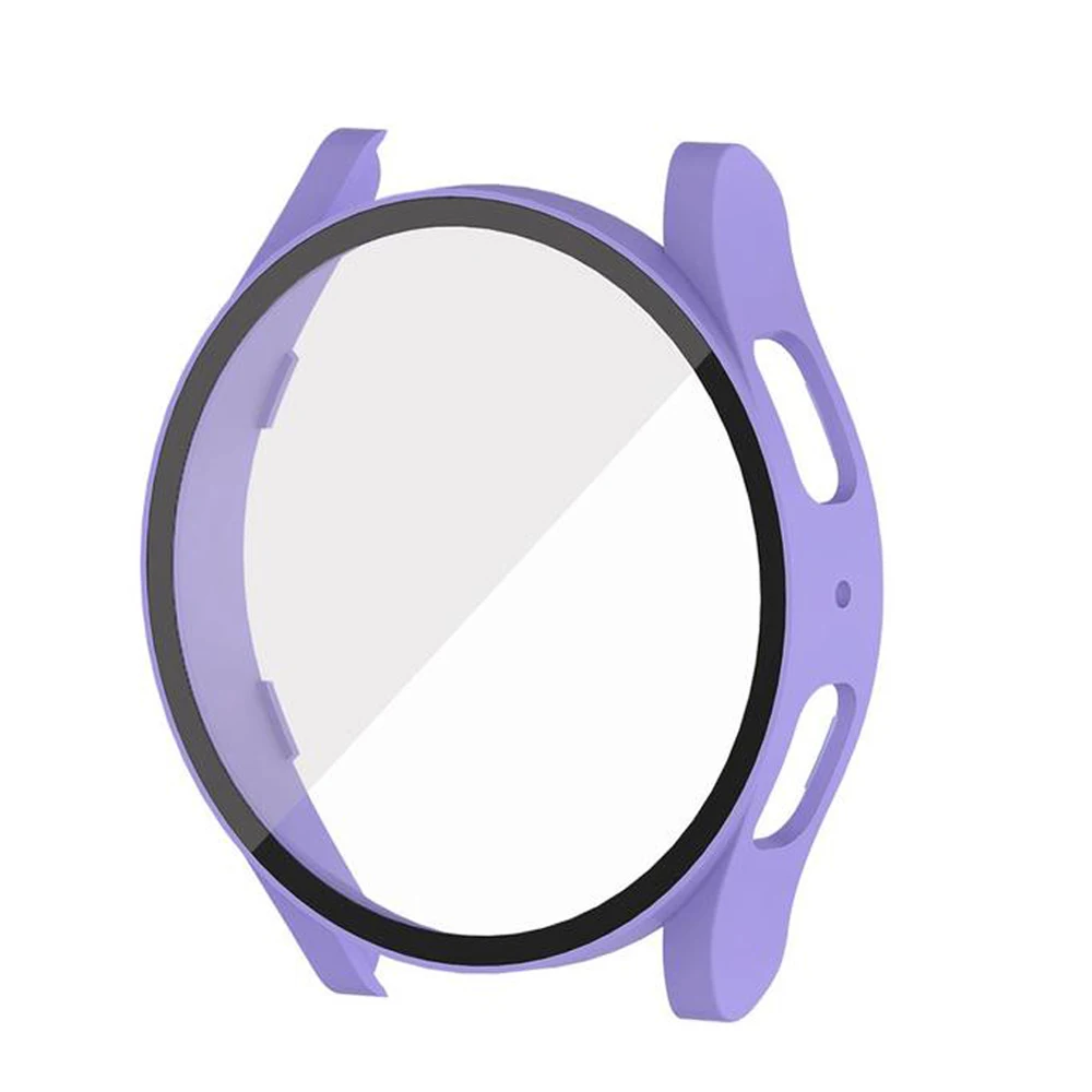 

Glass+Case for Samsung Galaxy Watch 5 4 40mm 44mm accessorie PC Bumper Cover All-Around Screen Protector Galaxy watch 5 pro 45mm