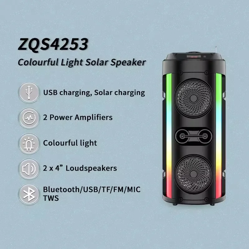 Колонка для караоке Bluetooth колонка с подсветкой