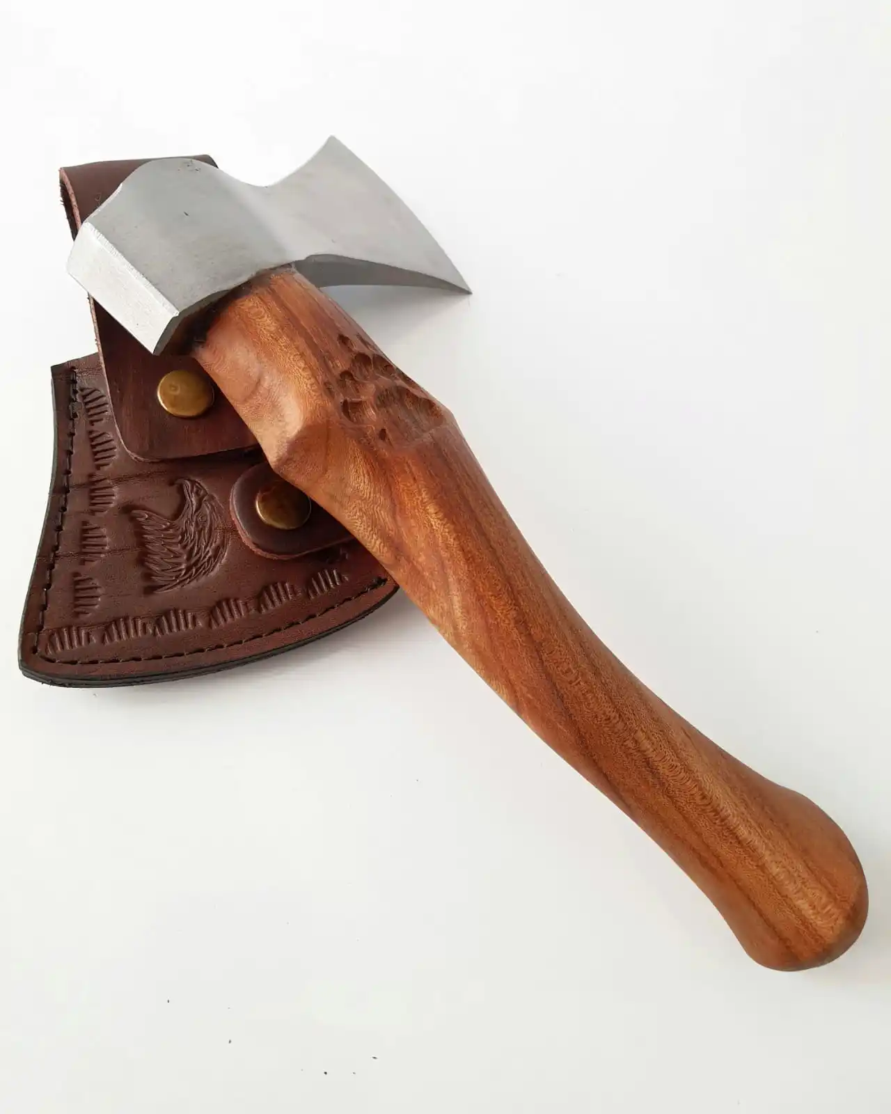 저렴한 팔타 타이거 Clawed Elm 캠핑 도끼 생존 Multitool 도끼 Tomahawk 도끼 손으로 만든 단조 탄소강 전술 사냥 야외