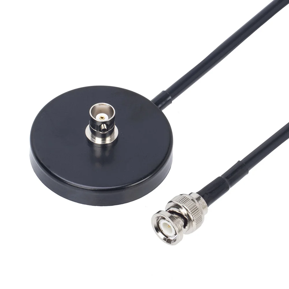 27MHz BNC and PL259 Connector 9-51Inch Telescopic/Rod Antenna with 5M Coaxial Cable Magnetische Dak Mount Base and For CB Radio enlarge