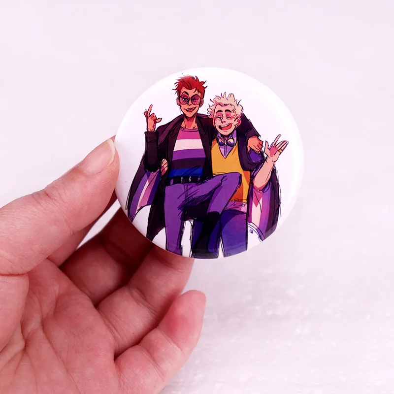 Брошь на кнопке Omens с изображением ангела