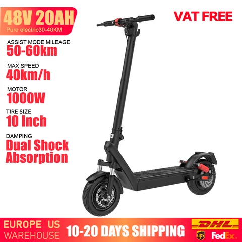 HUANCI X9B электрический скутер черный 1000 Вт