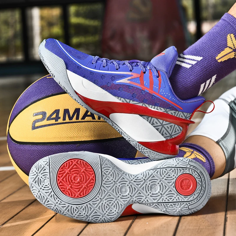High-quality Basketball Shoes Men Outdoor Basketball Sneakers Kids Women Breathbale Sports Shoes Non-slip Actual Training Shoes