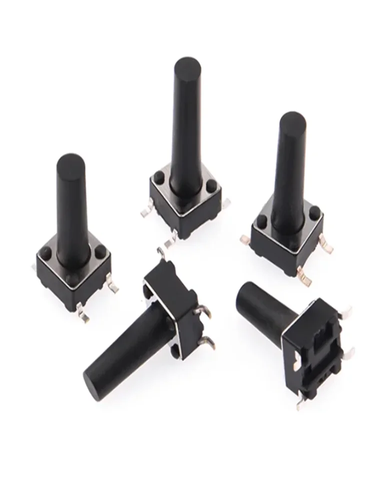 20/50 шт. SMD переключатель 6*6*4,3 мм 5/6/7/8/9/10/11/12/13/14/17 6x6 4-контактный тактовый Кнопочный микропереключатель-Переключатели сброса