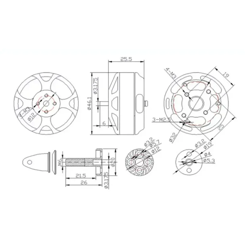 Фото 1 шт. новый бесщеточный мотор Sunnysky X4108S 380KV 480KV 600KV 690KV Outrunner для мультироторных летательных аппаратов, многоосный мотор, дисковый мотор №5
