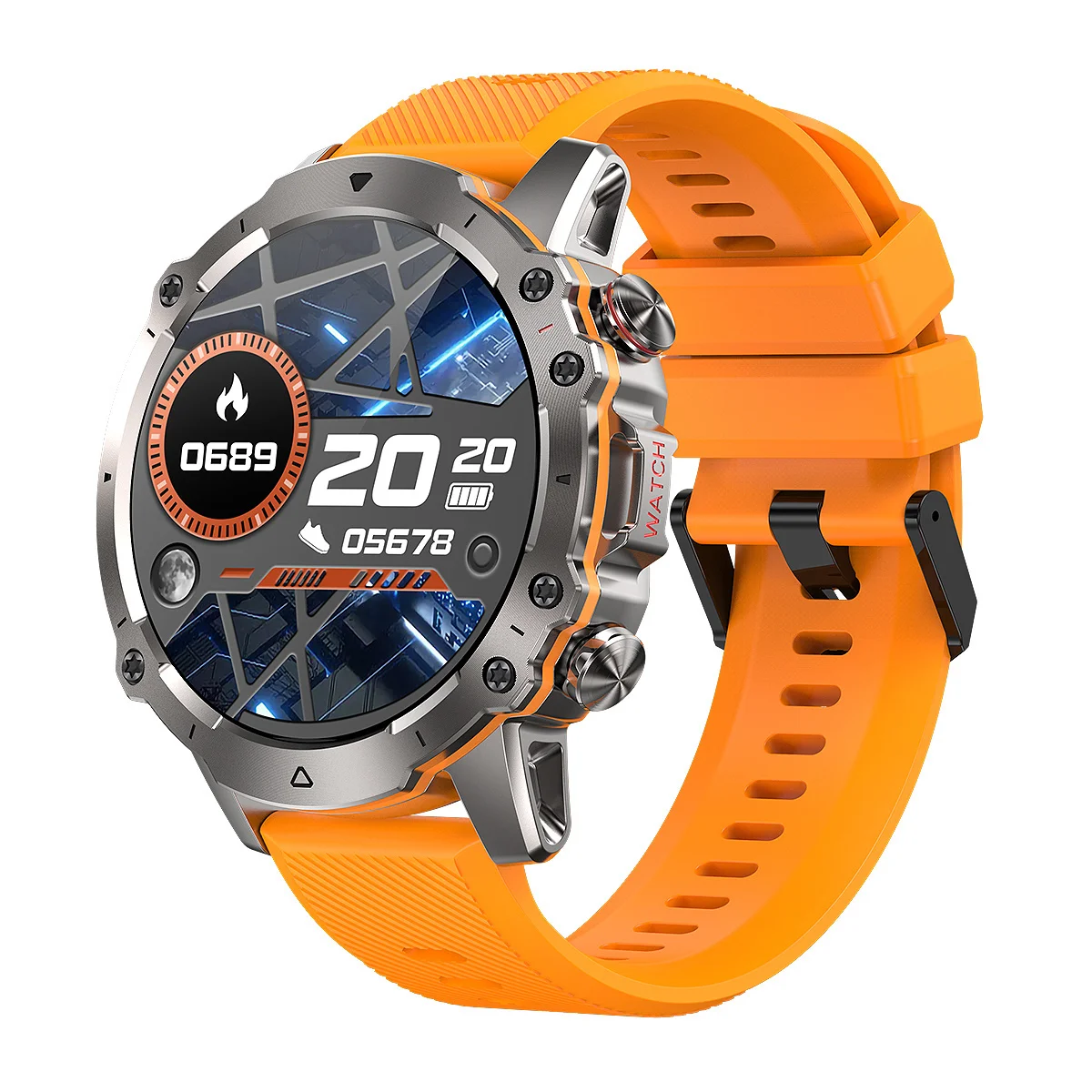 Смарт-часы AK56 мужские с поддержкой Bluetooth 2023 и режимами работы 30 дней в режиме ожидания