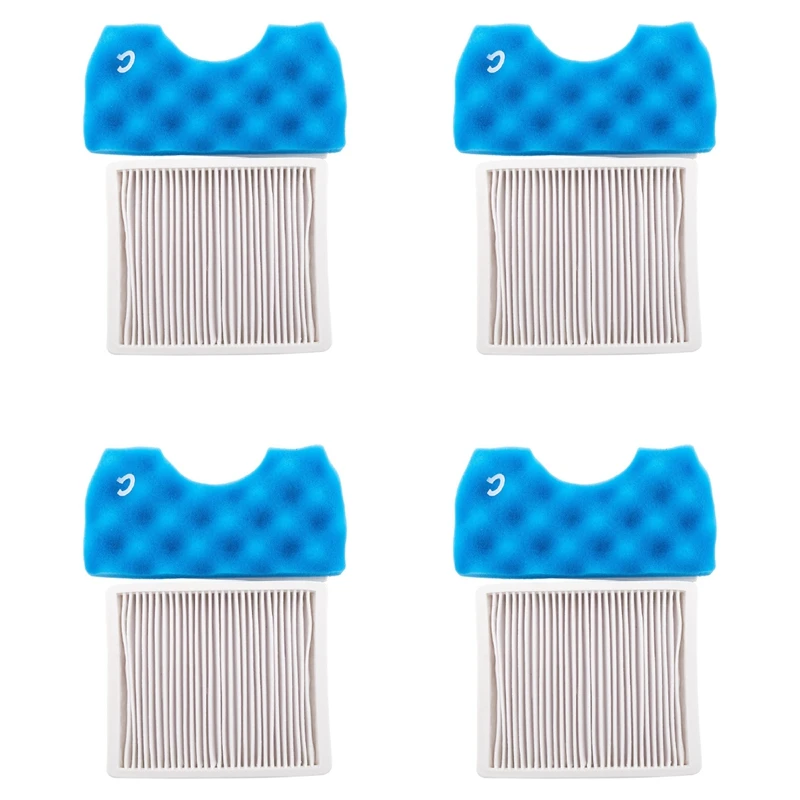 4Pcs Dust Filter H11 HEPA Filter + 1Set Blue Hepa Filters For Samsung SC4300 SC4470 VC-B710W Vacuum Cleaner Parts