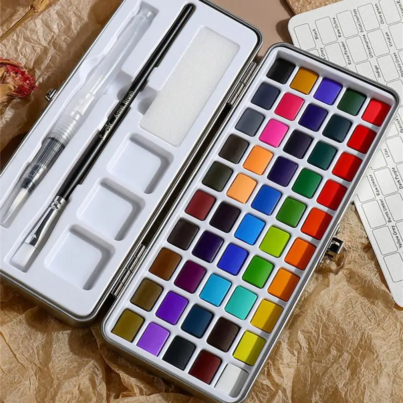 

Does Not Hurt Nails Watercolor Paints Durable Pigment Full Color Easy To Use Solid Color Watercolor Nail Supplies Manicure Tools