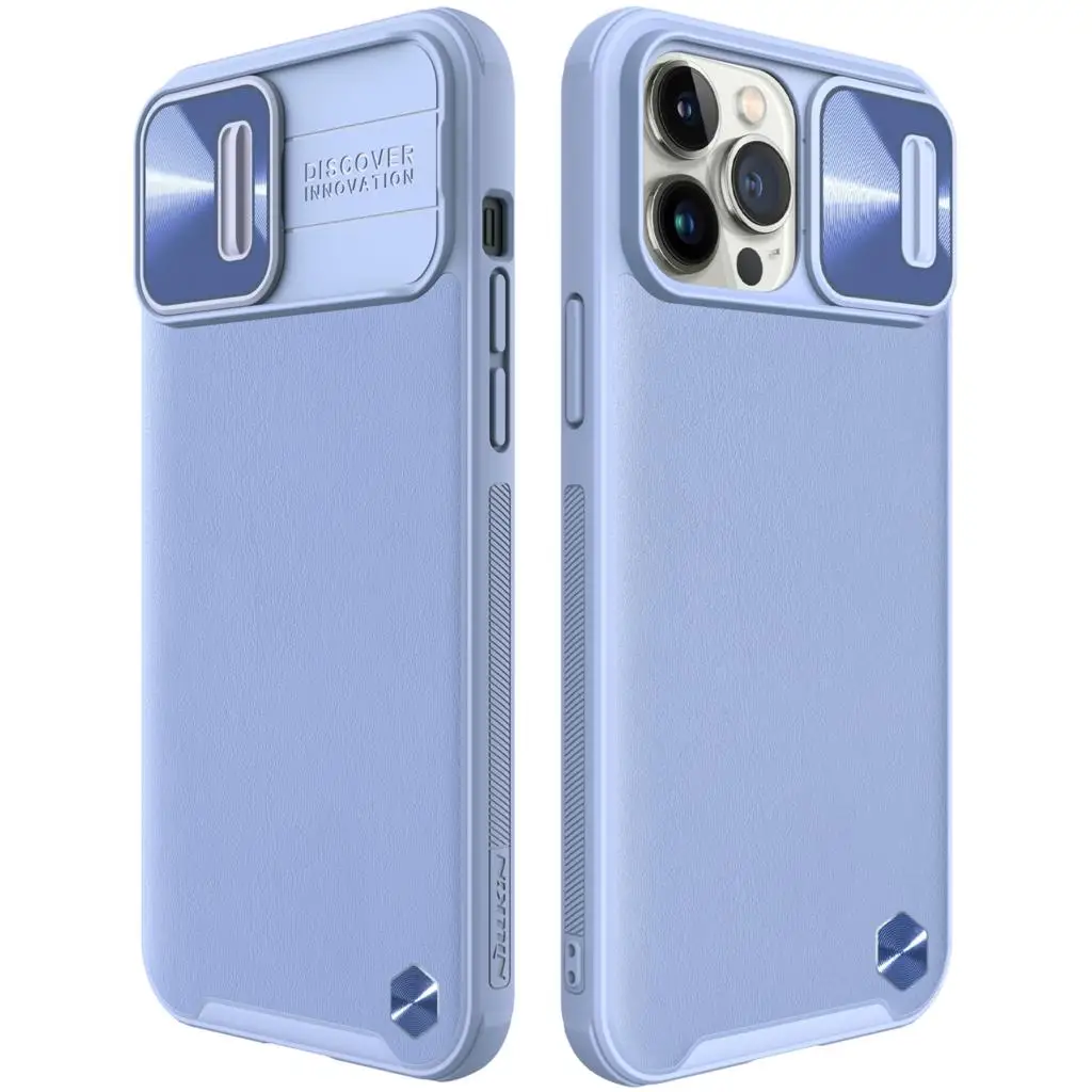 

NILLKIN for iPhone 13 Pro Max Case,CamShield Leather Case Slide Camera Protection TPU+PC Back Cover for iPhone13/ 13 Pro