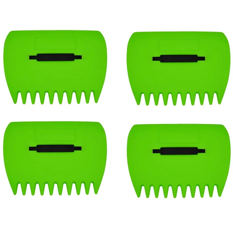 

2 Pairs (4 Sets) Of Garden Tools Plastic Rake For Collecting Fhex Leaves With Garden Plastic Harrows