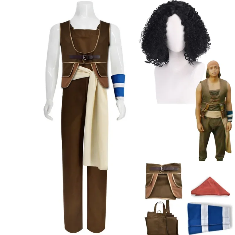 Костюм для косплея Usopp Sogeking парик прямых трансляций ромперы Униформа полный