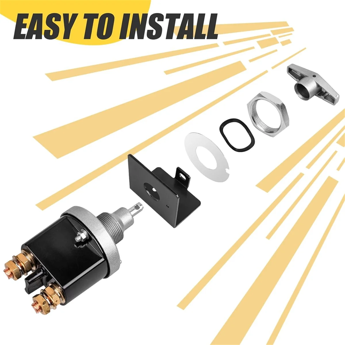 Высокоточный выключатель аккумулятора 500 А 12–36 В с запирающей пластиной замена