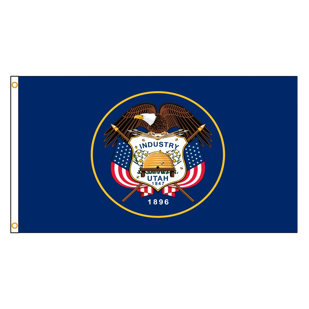 

Dsflag 3X5Fts 90X150cm American USA The United States Flag of Utah