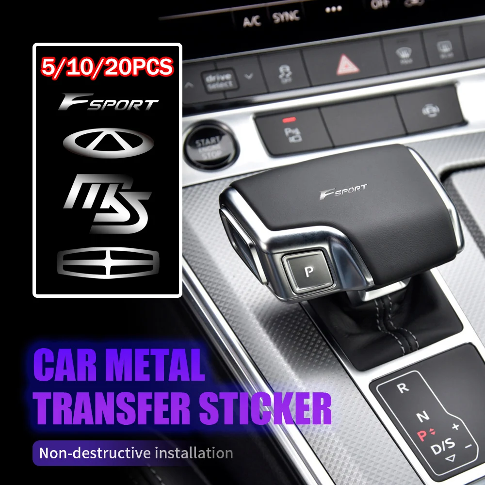 

5/10/20PCS Car Steering Wheel Dashboard Decor Nickel Stickers For Volvo S40 S60 S70 S80 S90 V40 V50 V60 V70 V90 XC30 XC40 XC60