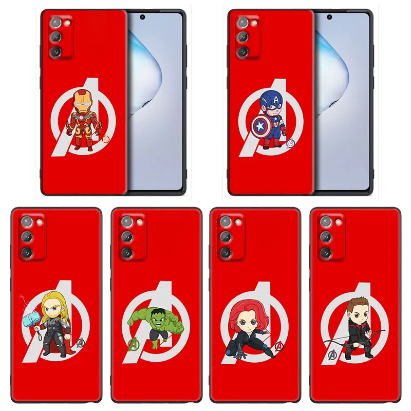 

Marvel Avengers Lovely Funny Comic Phone Case For Samsung Galaxy A91 A73 A72 A71 A53 A52 A7 M62 M22 M30s M31s M33 M52 F23 F41 42